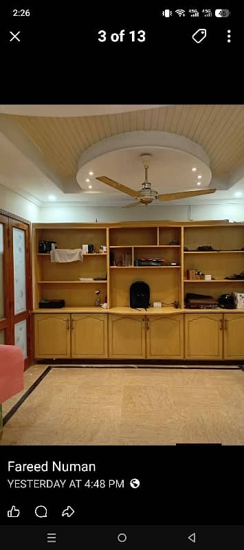 10 Marla Brand New Luxury Spanish Ultra Design upper Portion For Rent. 1 April ko Available.