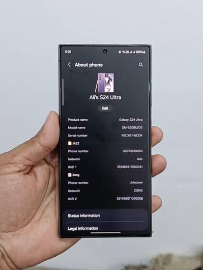 Samsung s24 Ultra 12/256 PTA approved