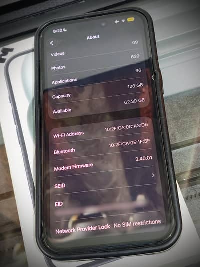 iPhone 15 Black 128GB - Factory Unlocked - 10/10 Condition