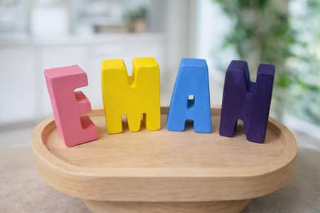 Personalized Kids Room Decor - Handmade 3D Name Stand