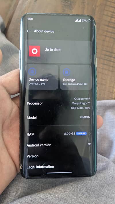 One plus 7 pro 8/256