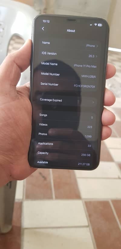 Iphone 11 pro max dual sim 256 gb