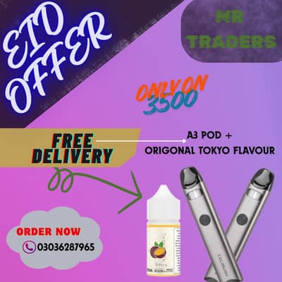 Uwell Caliburn A3 Pod Kit + Tokyo Flavor E-Liquid | Free Delivery