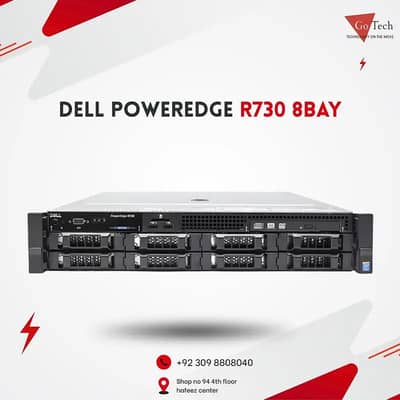Dell poweredge R730 8bay 3.5 Raid card H730 Dual power supply |server