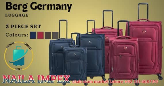 Luggage bag Suitcase Traveling bag Berg german bag trolly bag backpac