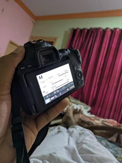 canon 200 d mark 2 with 50 mm lens and 18 - 55 lens