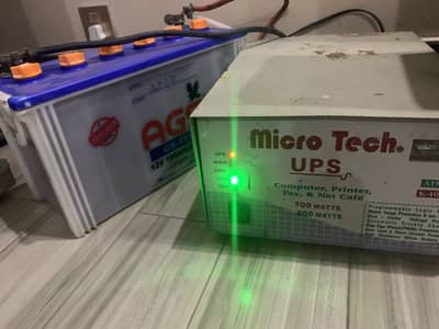 700 watts UPS and 105AH Battery good for solar system.