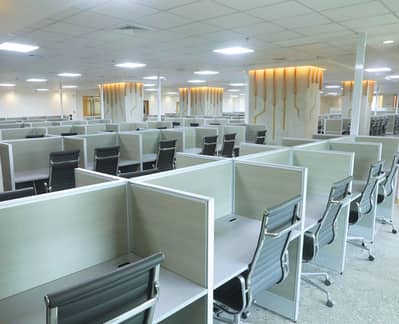 60 Seats 24 hours Fully Furnished For Rent Call Center, Software House Main Murree Road Best Deal & Location