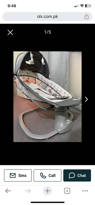 Baby swing for sale