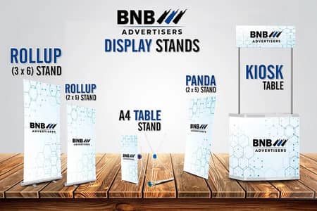Rollup Standee/Standy, Display Stands, Banner Flex, Non tear Printing