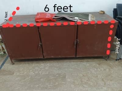 Heavy Duty Iron Kitchen Cabinet / Stove Stand with Storage