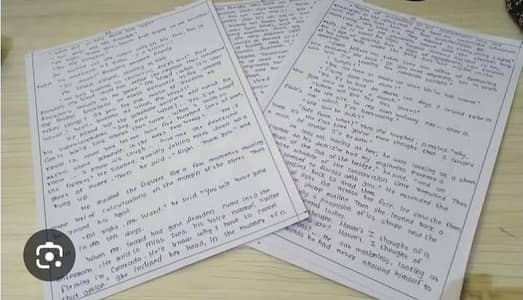 Handwriting assignment , Typing And Data Entry job Available