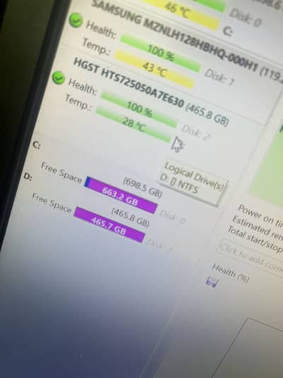 500GB HHD External Hard disk 100% Health