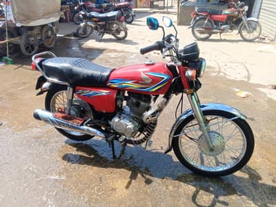 Honda 125 neat clean biometric file on the spot for sale in Lahore