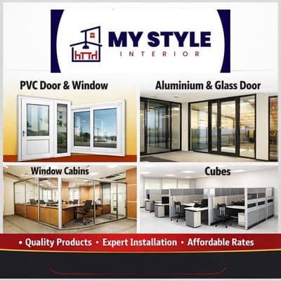 PVC Doors and Windows  Aluminium Doors and Windows  Glass Cubicles