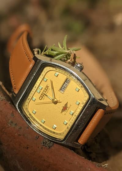 Vintage Citizen Eagle 7 Automatic - Stunning Yellow Dial - 21 Jewels