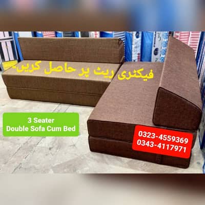 Sofa cum bed Molty double bed folding bed /Foam Mattress/Dining Table