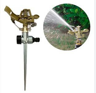 Garden Sprinkler 360° Rotary Zinc Alloy Water  Irrigation Sprinkler