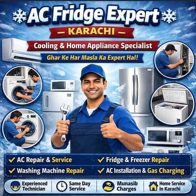 Fridge Repair - AC Repair - AC Service - AC Fitting - Microwave Repair