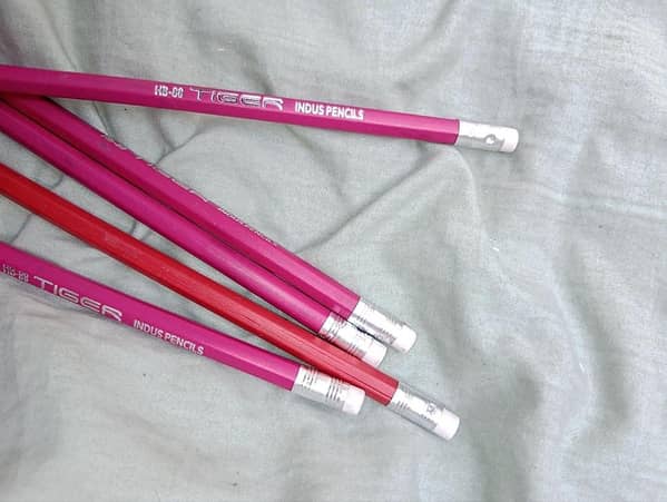 pack of 5) 2 in 1 pancile set(ereser with pancile