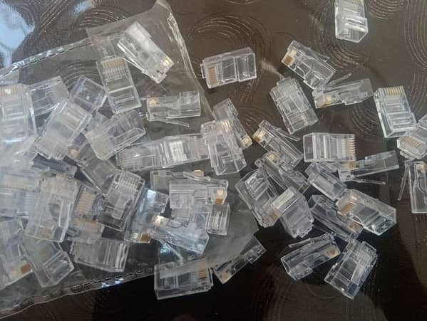 RJ45 CONNECTORS (20PCS) BEST QUALITY CANACTOR INTERNET CABLE CANACTOR