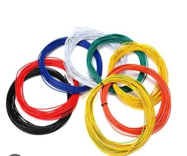 20 Meters High Quality Connection Wire for DIY Project & Circuit Hook up wire Jumper Wire jumper cable (66 ft) Black wireORIGNAL conaction wire (multicolor)