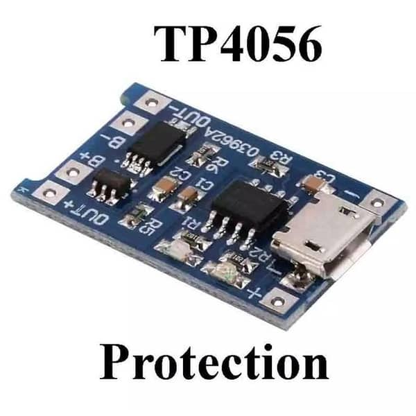 2x TP4056 1A Lithium-Ion Battery Charging Module Board (Micro-USB / Type-C) – 3.7V Single-Cell Charger