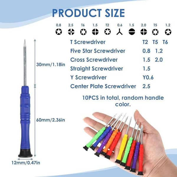 Mobile Repairing Tools (6-in-1) Screwdriver Set for All Mobile Repairs