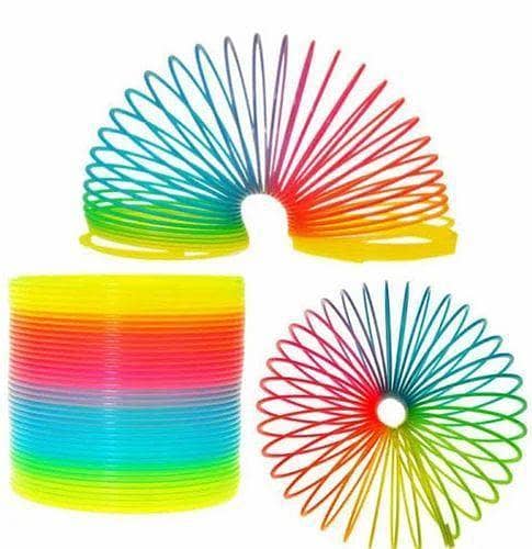 Plastic Magic Slinky Rainbow Spring Toy,