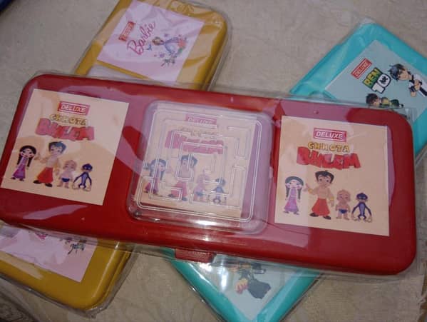 Pancile Box for School: High-Quality Plastic Box with Game Tools