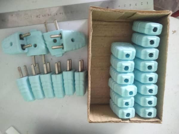 5-Pack 2-Pin 220V 10A Heavy-Duty Electric Plugs, Best Quality