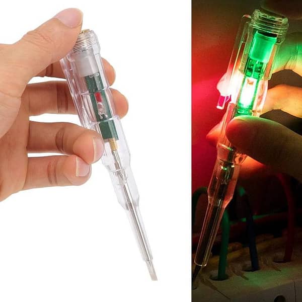 intelligence KIPRUN Self-Check Electric Tester AC Voltage with Red/Green Indicator and Bright Green Light