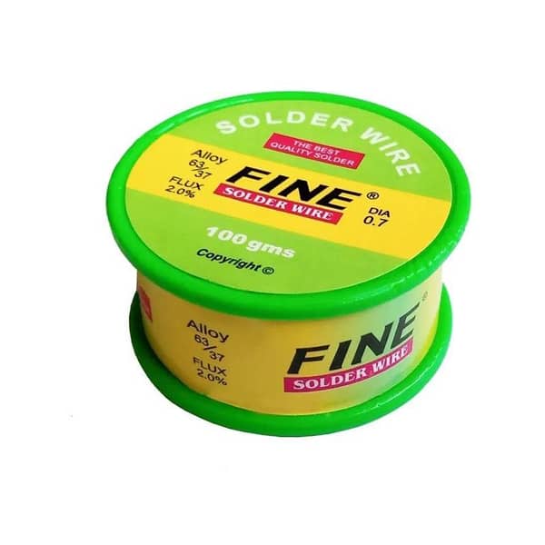 "100g Fine Soldering Wire Roll – High Quality Rosin Core for Electrical & DIY Use"