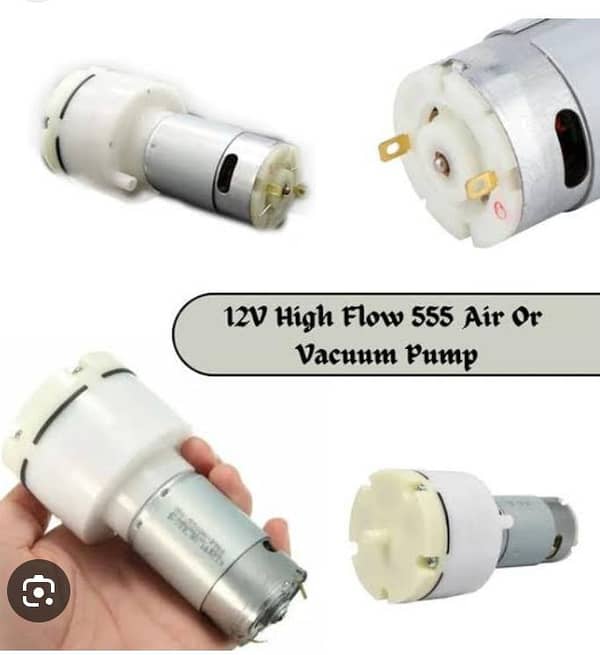 DC 12V 15 -555 Vacuum Air Pump motor, also known as a high-flow diaphragm pump