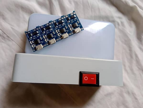 Emergency Light Box – Type-C Charging Module with On/Off Button, Durable & Portable Design