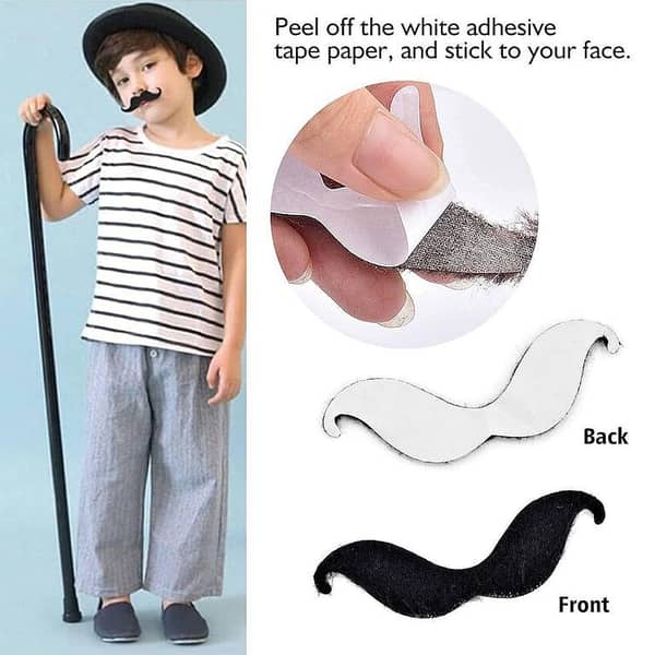 10x Fake Mustaches Pack – Party, Prank & Costume Accessory