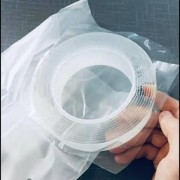 Nano Double-Side Tape – Strong, Reusable, Transparent Adhesive Tape for Home and Office