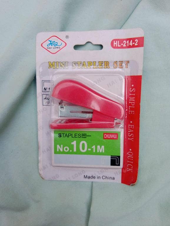Hai Long HL-214-2 Mini Stapler Set for School, Home, and Office
