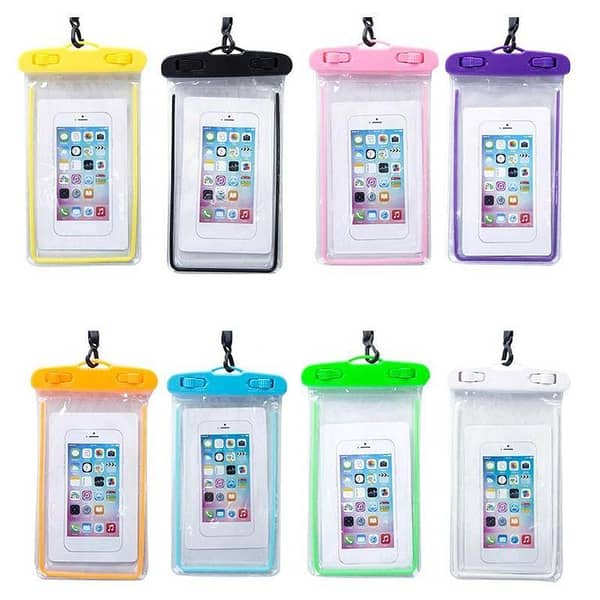 Waterproof Universal Smartphone Pouch with Touch Screen Window and Lanyard