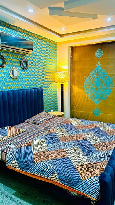 One bedroom luxury apartments for rent on short stay inbahria town lahore