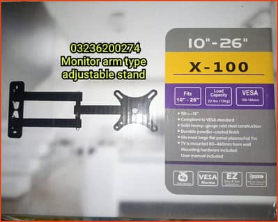 lcd monitor stand lcd stand adjustable wall mount bracket imported