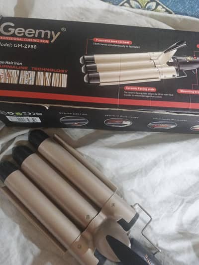 Geemy professional curling iron