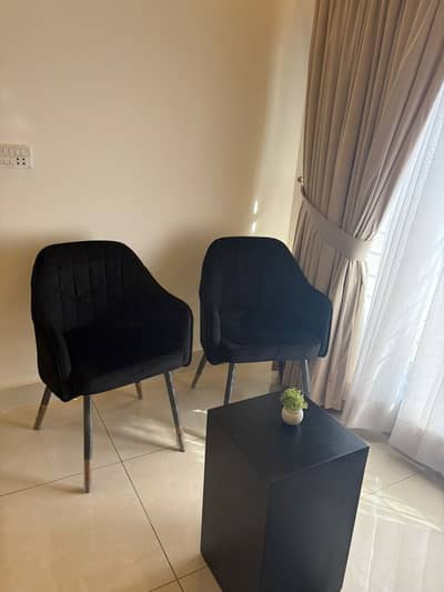 Brand New Modern-style Velvet Armchairs (Pair)