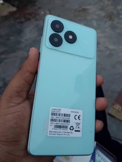 Nubai A36 model. . . 4. +4. . 64gb. . jis bhi ko chayi wo rabta Kara. .
