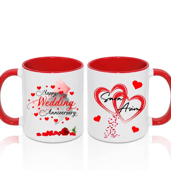 Wedding anniversary - Customize mug - Gift for couple - Happy anniversary - Wedding gift - Anniversary gift - Gift for couple - Gift item - Wedding Gift - Shaadi Mubarak - Gift for friend