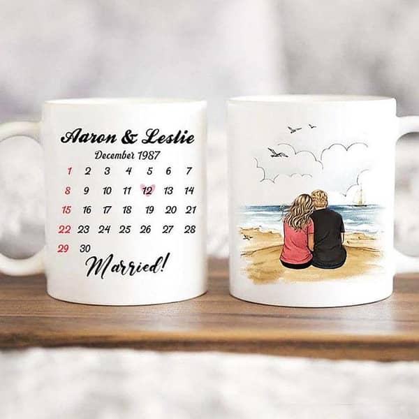 Customize Mug - Name Mug - Picture Mug - wedding Anniversary - Happy anniversary - Wedding gift - gift item - Best couple