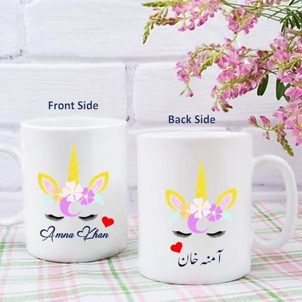 Customize mug - Name mug - Unicorn mug for girls - gift for girls - gift for sister - gift for friend - Gift for daughter - Birthday gift - Gift item - Gift for her