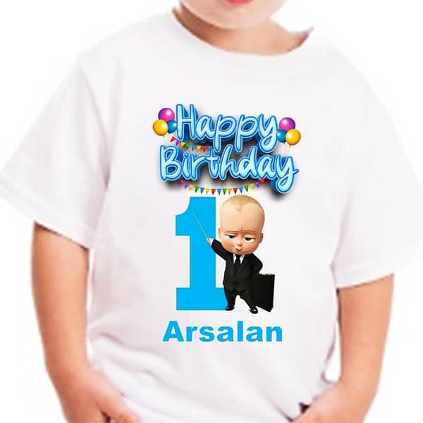 Customize T shirt - Name T shirt - Baby Boss T shirt - Birthday T shirt - T shirt for Boys - Boss Baby T shirt - T shirt for Girls - Kids T shirt - Birthday Gift