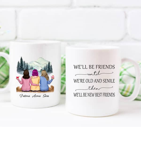 Best Friend Mug - Friends Forever - Customize Mug - Name Mug - Picture Mug - Gift for friend - Gift item