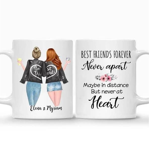 Customize Mug - Friends forever - Best Friend - Name Mug - Picture Mug - Gift for friend - Gift item - Gift for girls